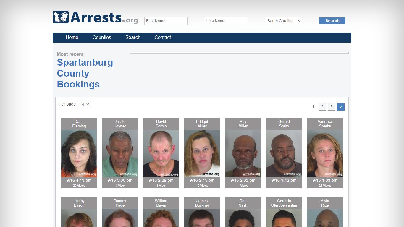 Spartanburg County Arrests and Inmate Search