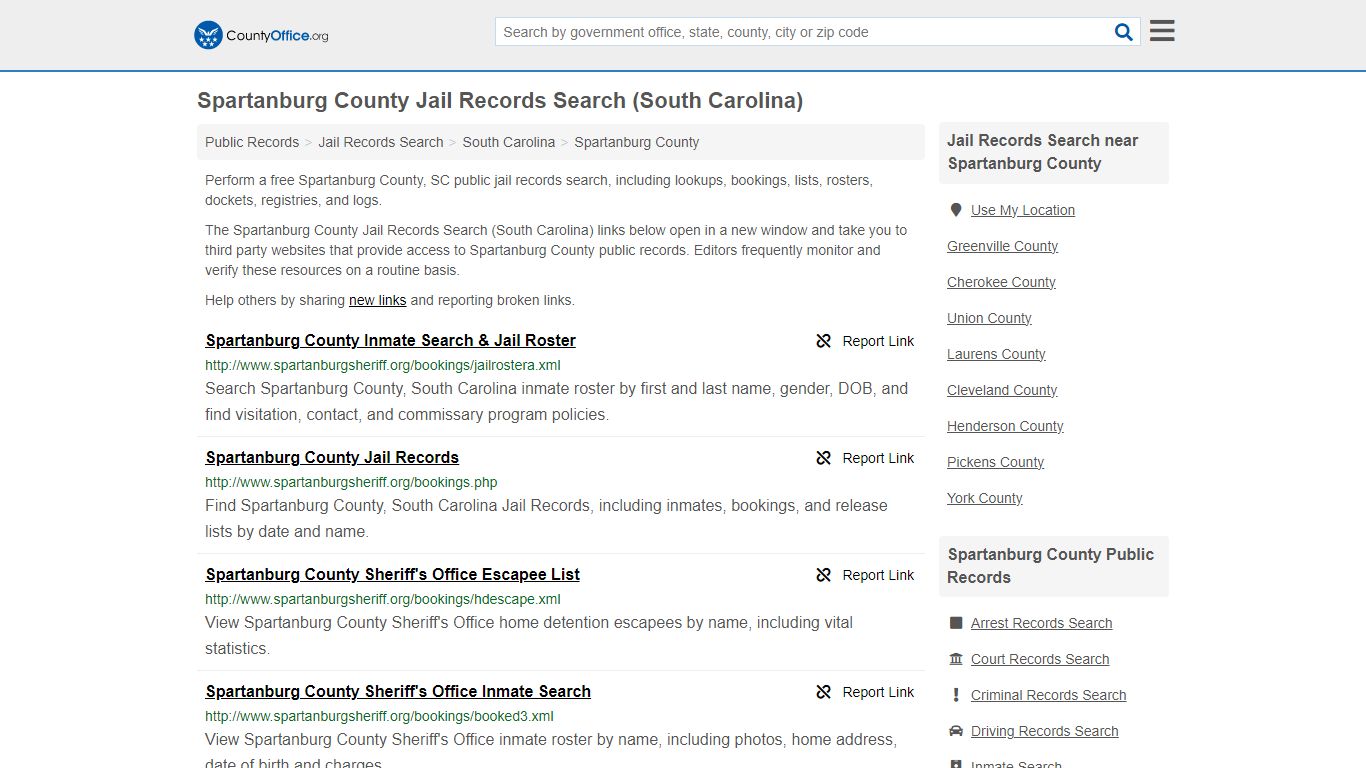 Spartanburg County Jail Records Search (South Carolina) - County Office