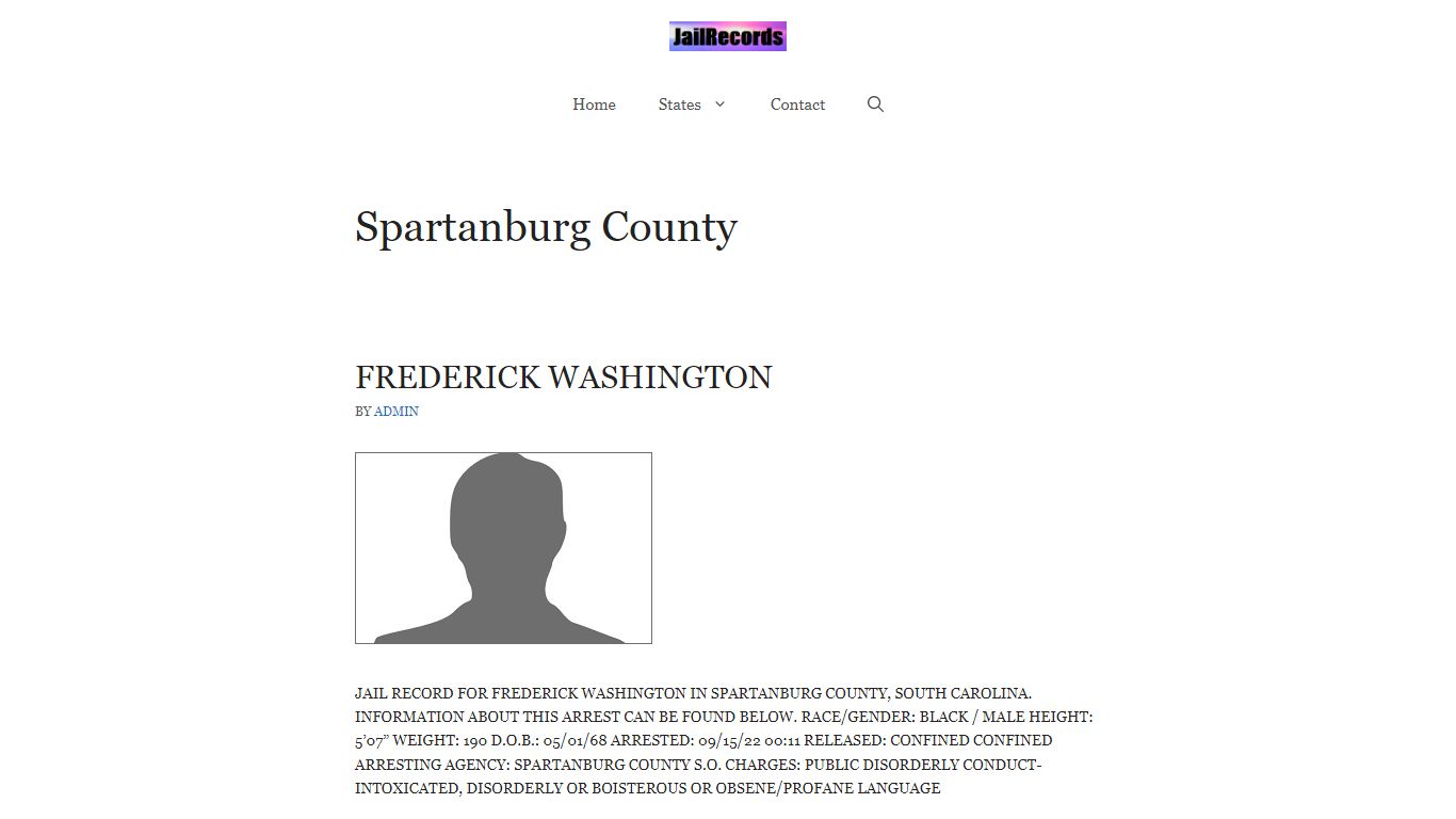 Spartanburg County Arrest Records